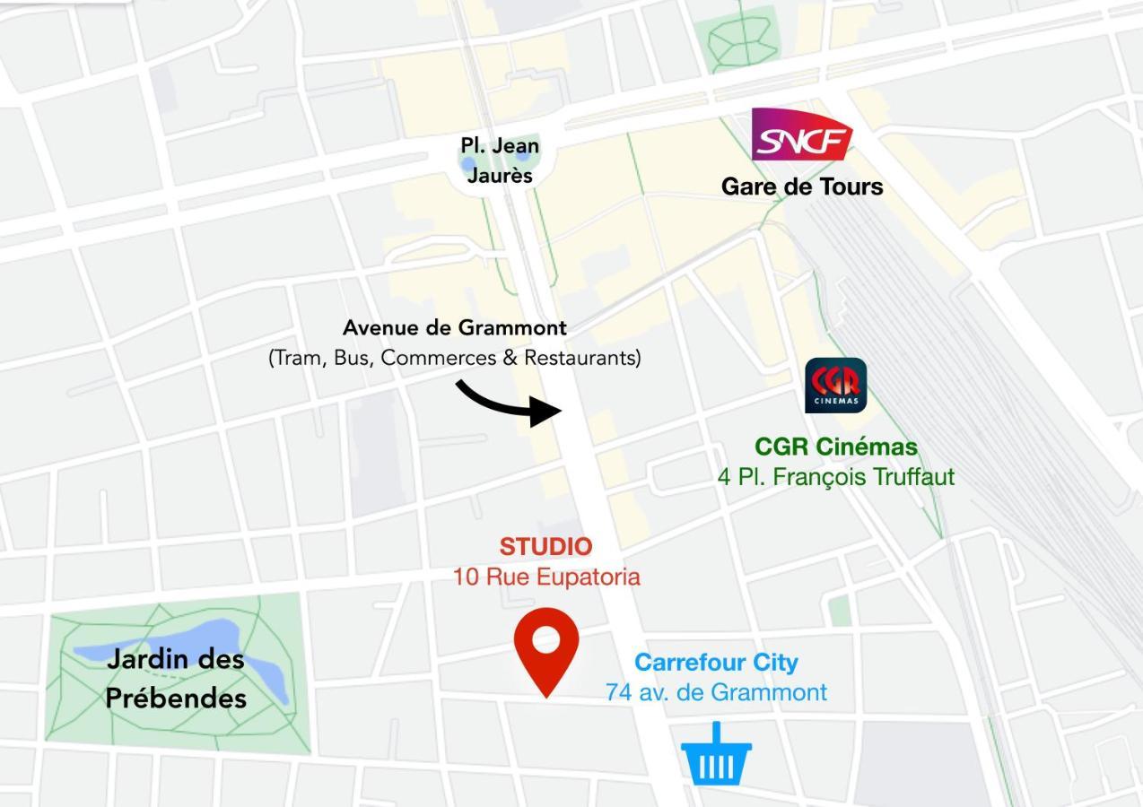 Apartment Paisible Avec Jardin - Centre Tours